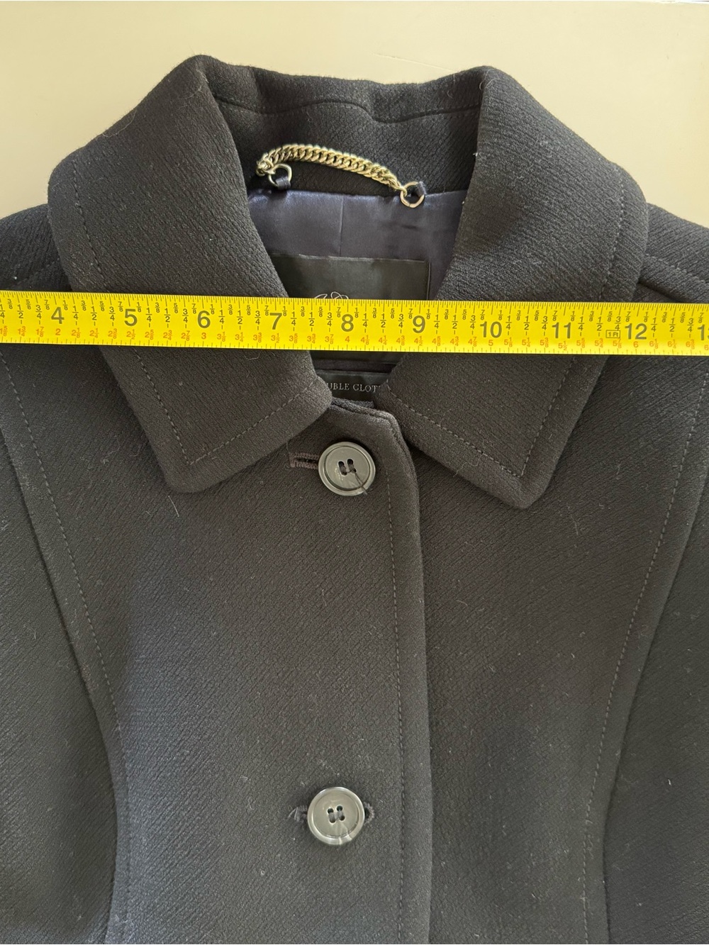 JCrew Black Women's Italian Double Cloth Wool Coat - Picture 9 of 11
